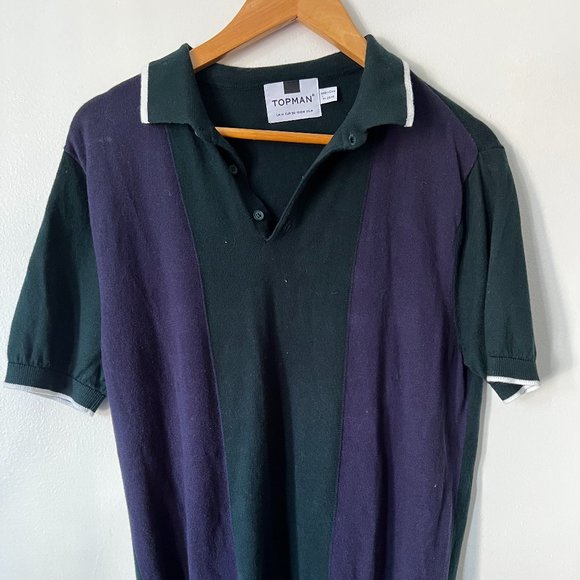 Topman - Colorblock Sweater Polo - Picture 1 of 3
